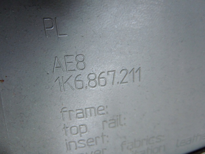 фото №4, Боковина дверь левый зад vw golf v 1k6867211