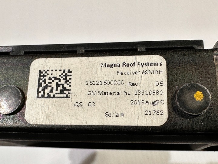 фото №5, Замок засув правий дах chevrolet camaro cabrio 2016+