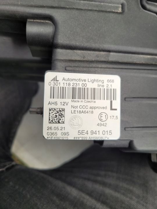 фото №9, Skoda octavia iv 5e4 фара ліва перед 5e4941015 оригінал