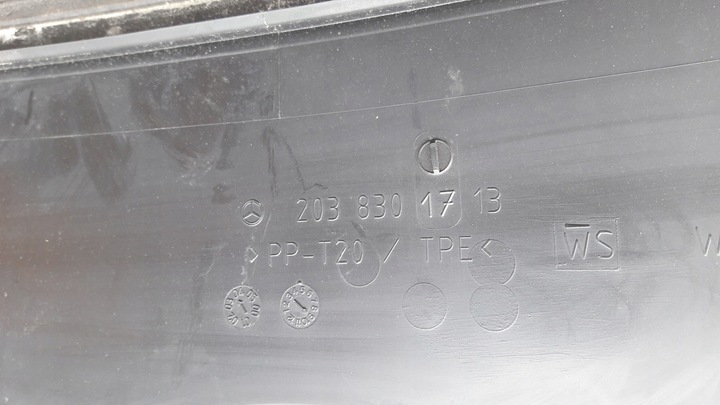 фото №10, Mercedes w203 панель под лобовым стеклом пластик защита стёкла европа 2038301713