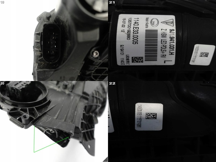 фото №14, Porsche taycan 9j1 19-24 фара полный led matrix систем pdls+ rv перед левая
