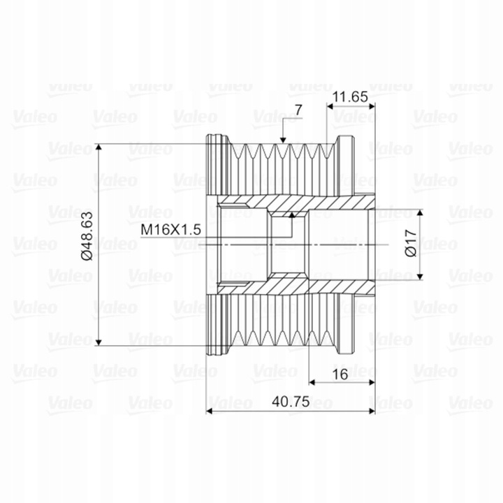 фото №16, Зчеплення генератора valeo 588027 8200489514