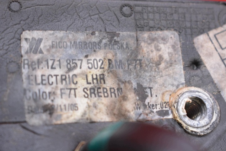 фото №6, Зеркало правое серебристый eu 1z1857502bm skoda octavia 2 ii 04-08 7 pin