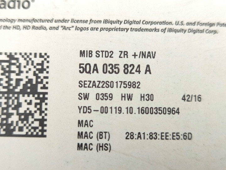 фото №9, Seat ateca 2017 панель / радіопрогравач cd/dvd/gps