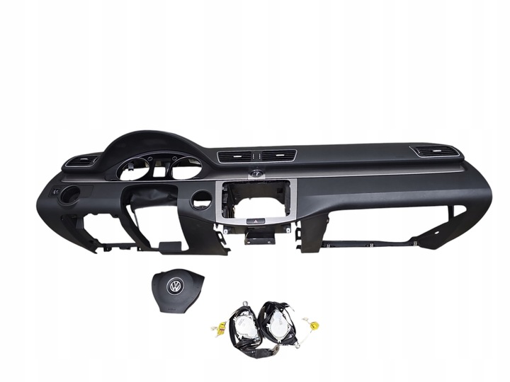 фото №1, Vw passat b7 консоль панель роздавальна + подушка подушка безпеки + ремені оригінал