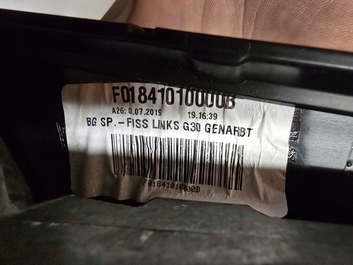 фото №7, Зеркало левая дверь bmw 5 g30 g31 ассистент 5 pin цвет a90