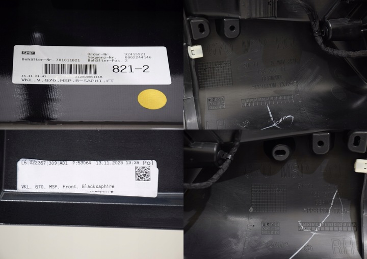 фото №15, Bmw 7 g70 бампер перед м-пакет 6 pdc 475 чёрный sapphire