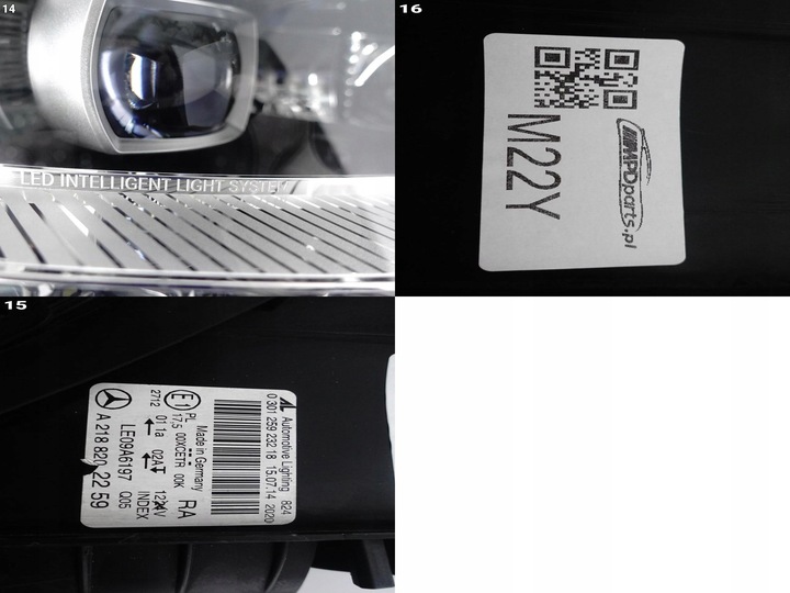 фото №12, Mercedes cls ii c218 x218 10-18 полный led ils лампа правая eu