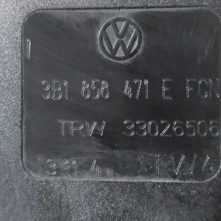 фото №8, Застібка ременя безпеки ліва skoda superb i 3b1858471e