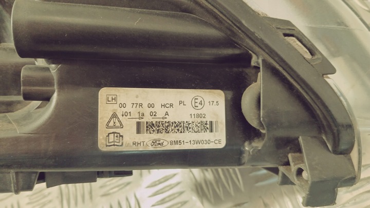 фото №12, Лампа ford focus mk2 рестайлінг 8m51 07-10 8m51-13w030ce оригінал європа чорна