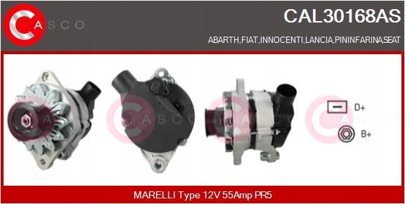 фото №1, Генератор 12v 55a casco cal30168as