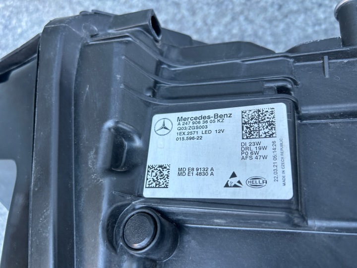 фото №10, Правая фара передняя mercedes gla w247 полный led a2479063605 биржа pzn