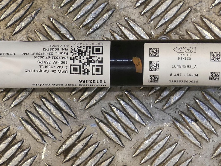 фото №5, Bmw g20 g42 піввісь зад задня ліва права 8487123 8487124