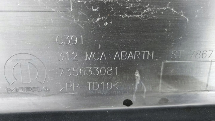 фото №9, Fiat 500 abarth 595 рестайлинг 2016- бампер задний 735633081