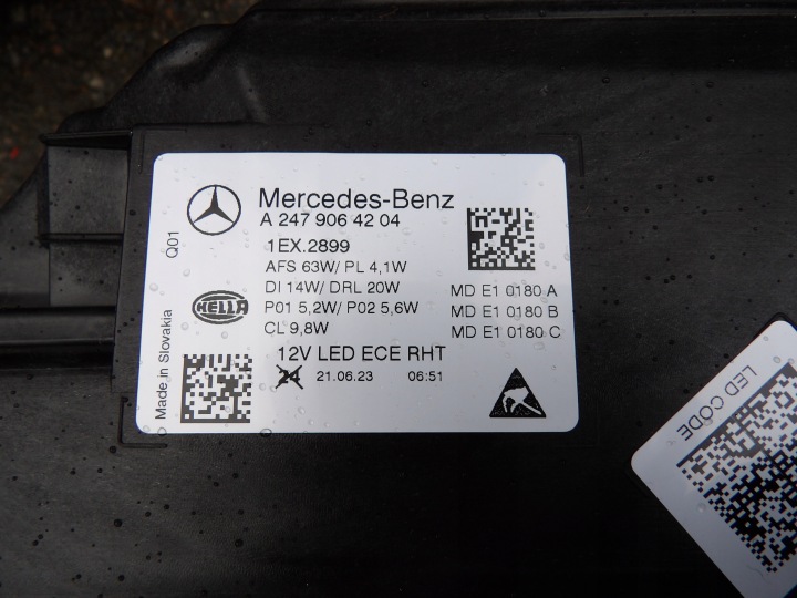 фото №10, Лампы фара передние mercedes a2479064104 a2479064204
