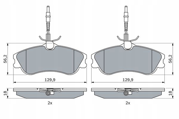 фото №10, Bosch гальмівні колодки гальмівні перед peugeot 306 406 607