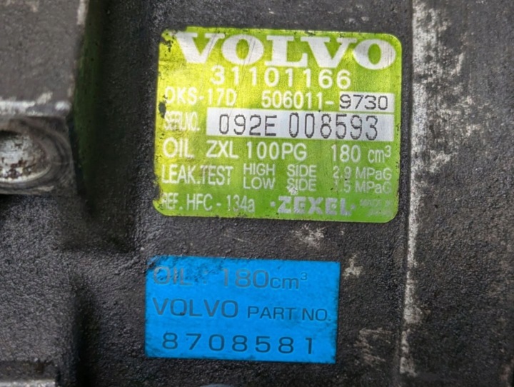 фото №8, Компресор кондиціонера volvo s80 2001 31101166