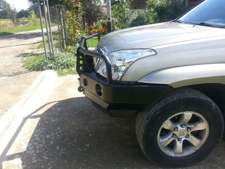 фото №11, Бампер стальной передний з bullbarem toyota land cruiser 120 / 125 02-09