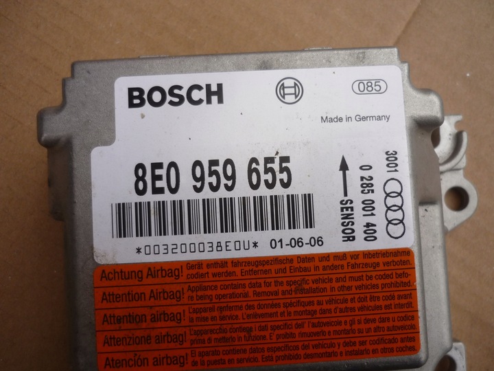 фото №9, Комплект датчиков + датчик + подушка audi a4 b6 b7