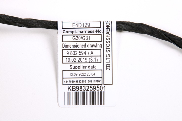 фото №8, Bmw g30 g31 lci джгут установка бампера перед 9832595