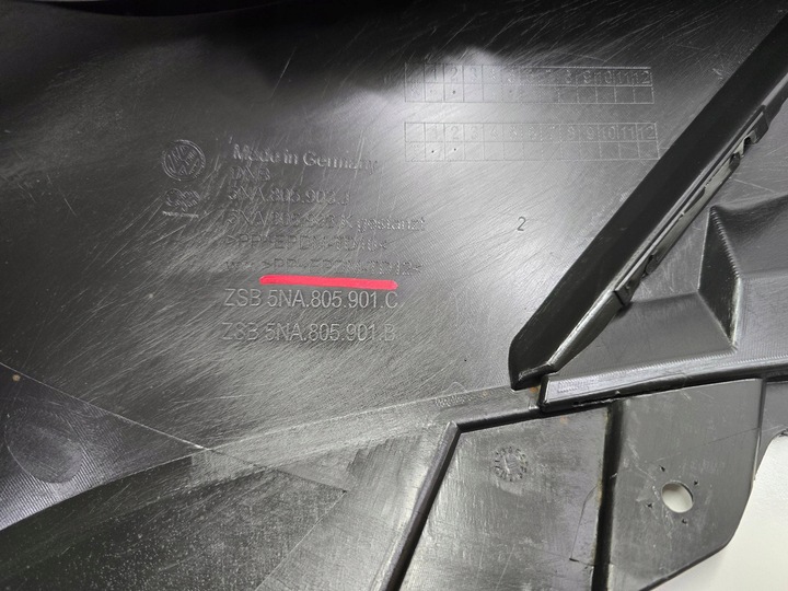 фото №13, Спойлер бампера накладка vw tiguan ii 2 рестайлинг 5na 20- перед