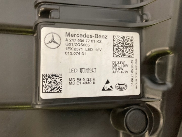 фото №13, Mercedes gla h247 лампа левая передняя led high performance оригинал.