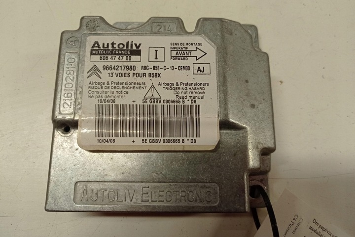 фото №1, Модуль подушка безпеки citroën c4 grand picasso i ua_ 606474700 1.6l дизель 2008