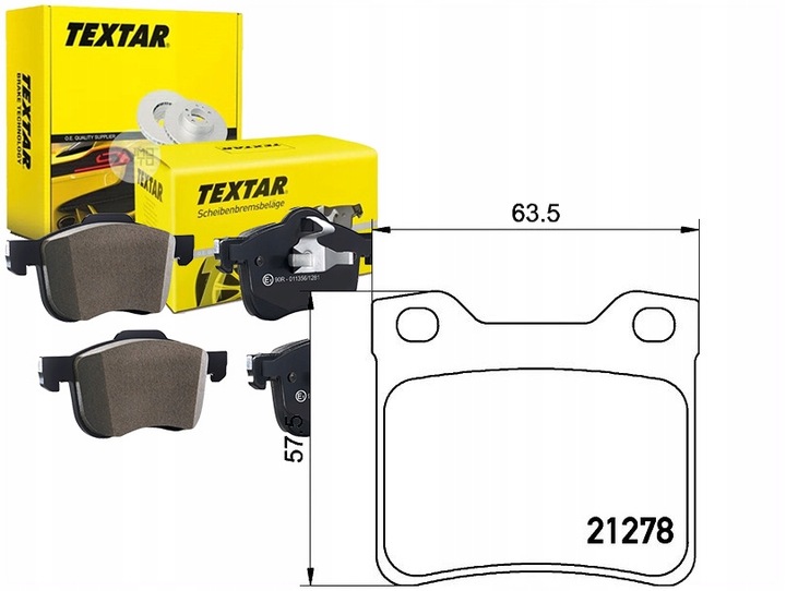 фото №1, Тормозные колодки тормозные peugeot зад 406 607 textar