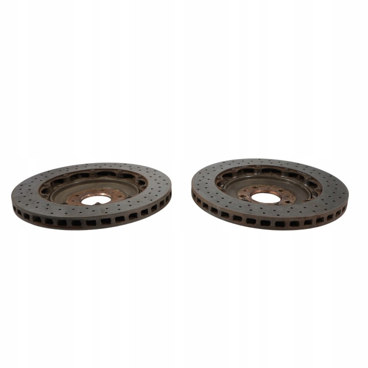 фото №16, Audi s8 d3 тормозные диски ceramika 356x28mm комплект x2 зад левая правая
