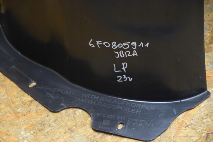 фото №9, Підкрилок перед ліві 6f0805911 праві 6f0805912 ibiza v 6f 23r оригінал ідеальний стан