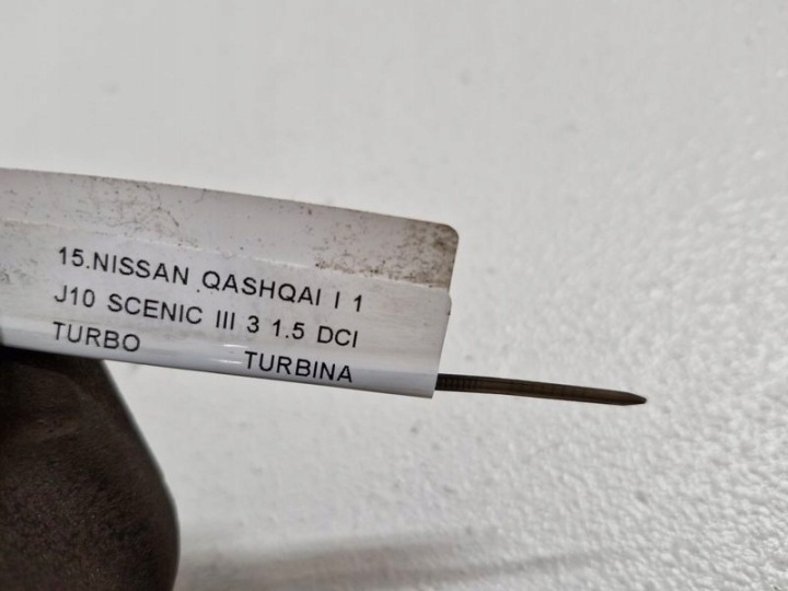фото №7, Nissan qashqai i j10 scenic iii 1.5 dci турбонагнетатель турбина 54399700127