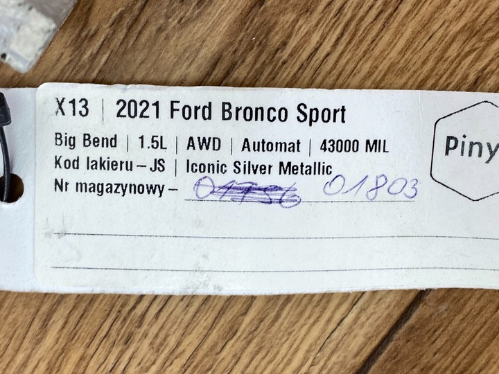 фото №7, Лапи коробки коробки передач ford bronco sport 1.5l 2020+ usa