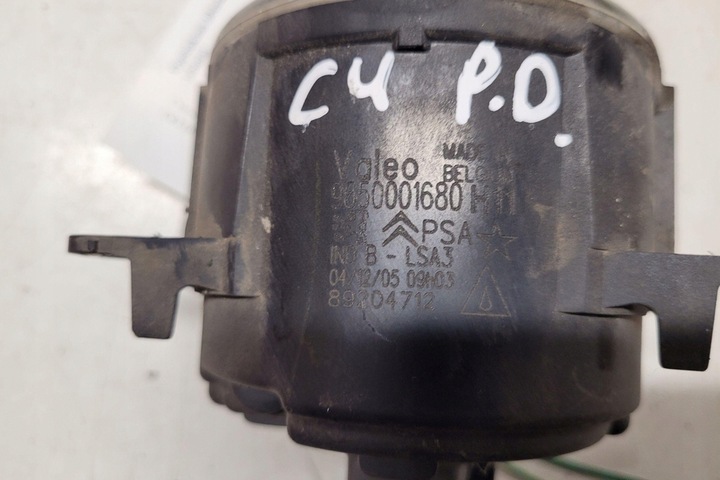 фото №1, Галоген правые переднее citroën c4 i lc_ 9650001680 1.6l дизель 2007
