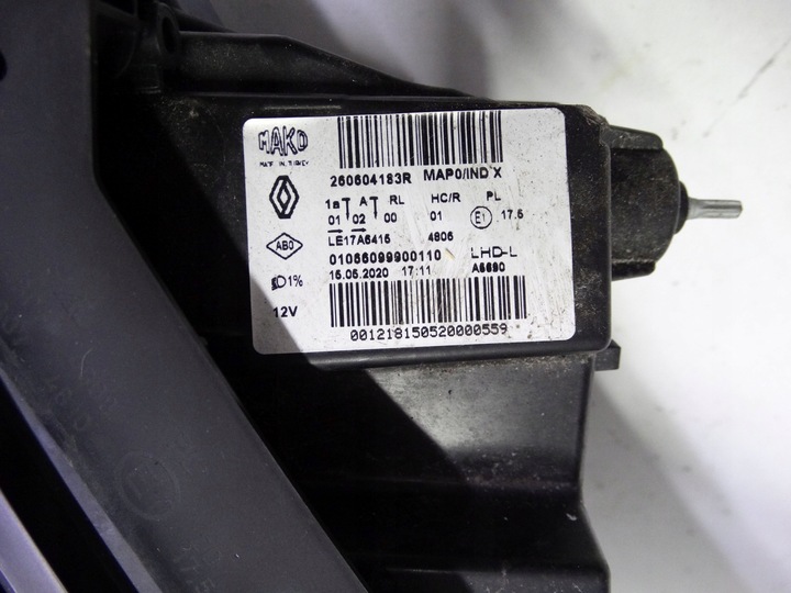 фото №11, Renault clio v 19-23 лампа ліва повний led 260604183r оригінальна