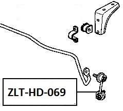 фото №2, З'єднувач стабілізатора зад honda civic fd 06- праві