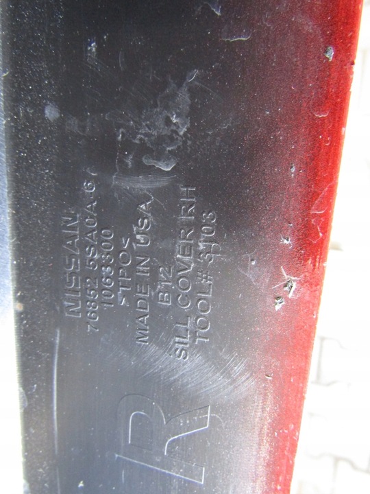 фото №9, Планка пороговая правая nissan leaf ii ze1 17-