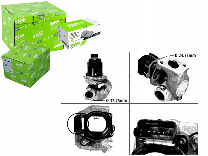 фото №1, Клапан egr peugeot 1,6hdi valeo
