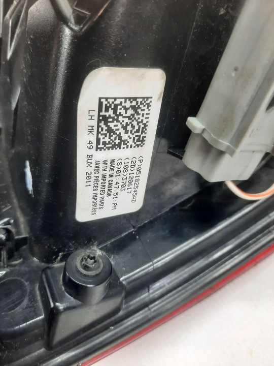 фото №7, Лампа левый зад левая задняя jeep compass i рестайлинг 05182545