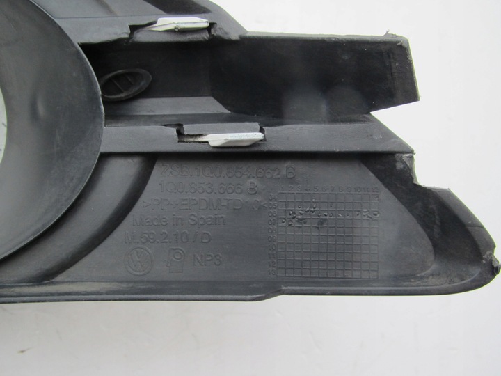 фото №13, Vw eos 1q0 2006 - 2011 бампер ґрати заглушка галоген l + r оригінал оригінальний номер