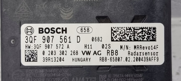 фото №12, Радар датчик дистроник vw audi seat skoda 3qf