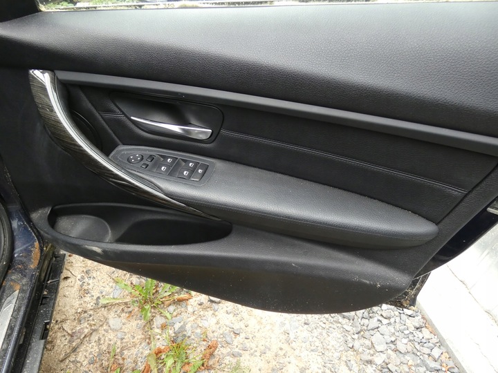 фото №12, Bmw f30 сидіння диван чорна шкіра біла nić + обшивки