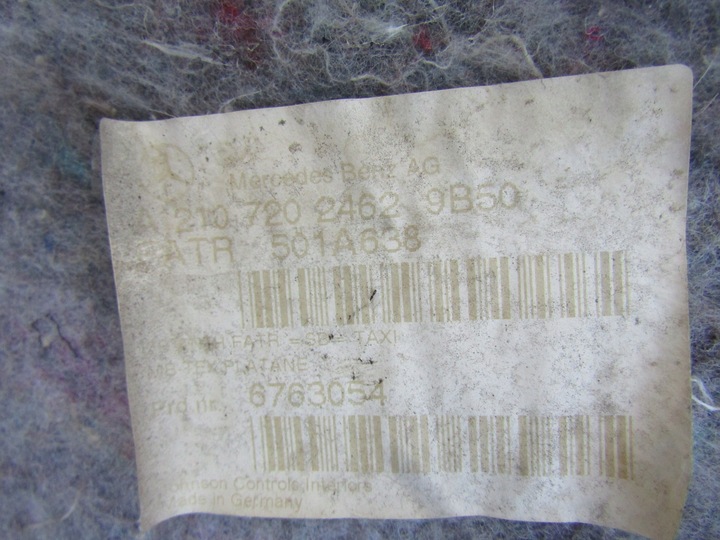 фото №12, 3 mercedes w210 95-99 права передня оббивка боковина двері праві перед