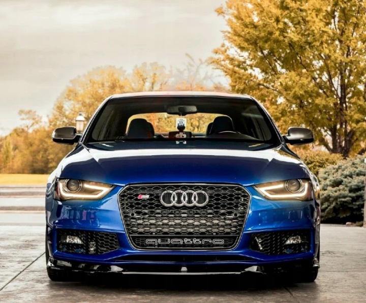 фото №8, Решётка радиатора audi a4 b8.5 8k2 quattro rs4 вид чёрный блеск сота сота pdc