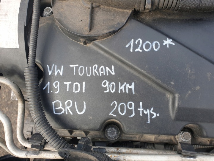 фото №9, Двигатель стойка vw touran golf v 1.9 tdi bru