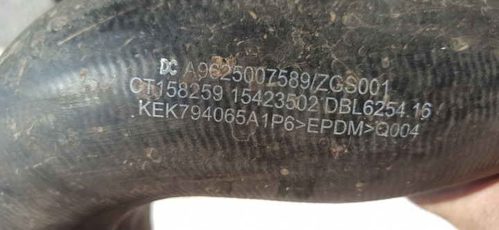 фото №11, Mercedes actros mp4 шланг труба воды a9625007589