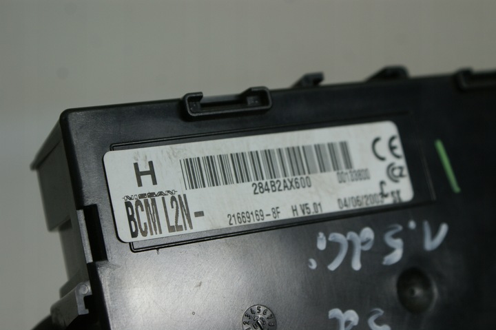 фото №11, Модуль блок управления bcm nissan micra k12 5d 5 дверь 21669390-7b