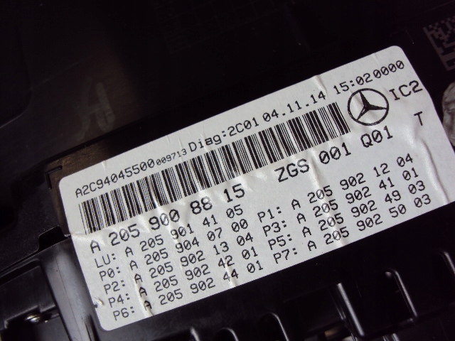 фото №7, Спідометр  прилади mercedes c-klasa w205 glc w256 cdi