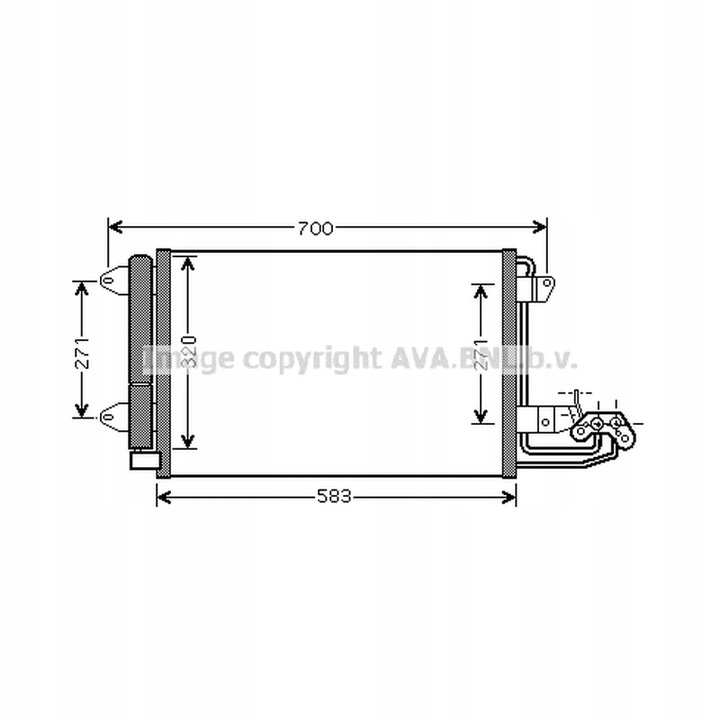 КОНДЕНСАТОР, КОНДИЦИОНЕР AVA QUALITY COOLING VN5209D