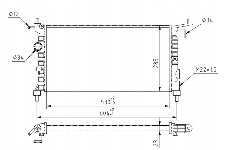 фото №1, Радиаторов corsa combo 1.2,1.4,1.6 93-