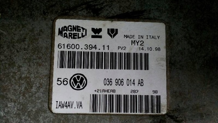 фото №10, Компьютер блок управления volkswagen golf iv 036906014ab